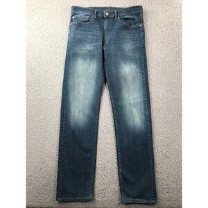 LEVIS 505 Mens 34x33 (tag 34x34) Regular Fit Straight Leg Medium Wash Denim Jean